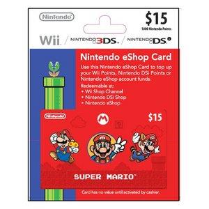 Nintendo eShop Card 15£ Super Mario